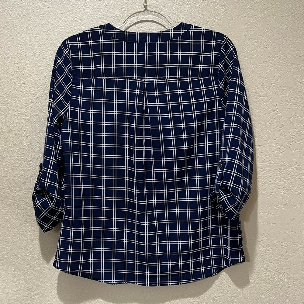 Notations Button Down Blouse Size M - image 5